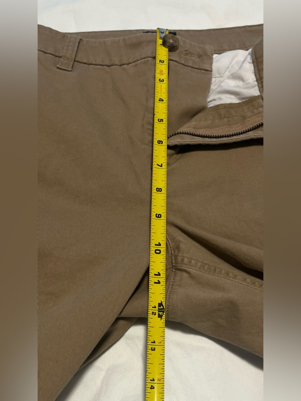 J. CREW Women’s Camel HIGH- RISE GIRLFRIEND CHINO Straight-Leg Pants Size 10 - Picture 12 of 16